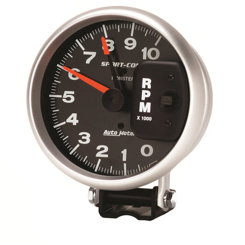 AutoMeter Gauge Tachometer 5in. 10K RPM Pedestal W/ Red Line Sport-Comp - 3900