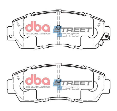 DBA 07-12 Acura RDX AWD Street Series Front Brake Pads - DB1843SS