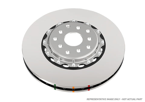 DBA 95-97 Porsche 911 Carrera Front T3 5000 Series Uni-Directional Slotted Rotor w/ Black Hat - DBA52390BLKS