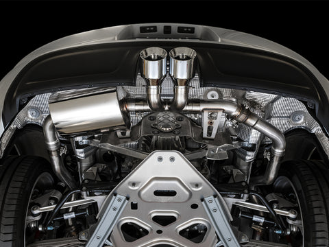 AWE Tuning Porsche 718 Boxster / Cayman SwitchPath Exhaust (PSE Only) - Chrome Silver Tips - 3025-32020