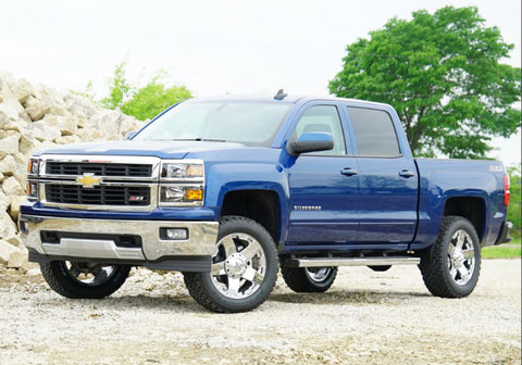 Superlift 07-16 Chevy Silv 1500 2WD 3.5in Lift Kit w/ Cast Steel Control Arms & Rear Shocks - 3850