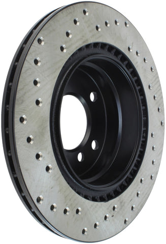 StopTech 06 BMW 325 Series / 07-09 BMW 328 Series Drilled Left Rear Rotor - 128.34078L