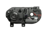 ANZO 2008-2014 Dodge Challenger Projector Headlights w/ Halo Black (CCFL) (HID Compatible) - 121306