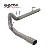 Diamond Eye KIT 4in DPF-BACK SGL SS 08-09 6 4L F250/F350 PCKGD BX46X14X14OD EL-PL 44inX13 5inX13 5in - K4360S