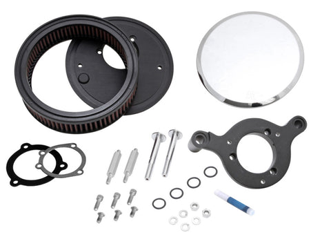 K&N Street Metal Intake System for Harley Davidson - Color (Red) - Style (Round) - Size (6-9) - Weld - RK-3938