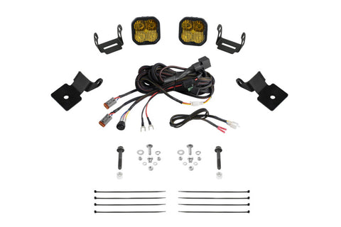 Diode Dynamics 14-18 Polaris RZR XP Stage Series SS3 A-Pillar Pod Kit - Pro Yellow Combo - DD7849