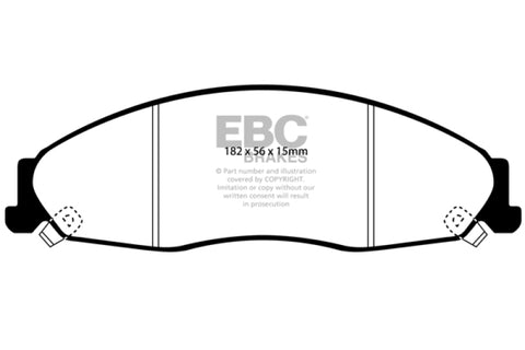 EBC 02-05 Cadillac CTS 2.6 Ultimax2 Front Brake Pads - UD921