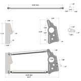 QA1 HD Pro Rear Drag 4-Link System - No Shocks/Springs - R070-000
