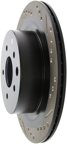 StopTech 06-07 350Z / 05-07 G35 / 06-07 G35X SportStop Slotted & Drilled Rear Left Rotor - 127.42088L