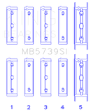 King Engine Bearings Subaru Ej20/Ej22/Ej25 Housing Bore + .002 (Size +0.75mm) Main Bearing Set - MB5739SI0.75