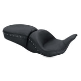 Mustang 08-21 Harley Electra Glide,Rd Glide,Rd King Str Glide Lowdown 1PC Seat Black Pearls - Black - 79702
