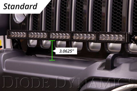 Diode Dynamics 18-21 Jeep JL Wrangler/Gladiator SS30 Bumper Bracket Kit - White Driving Dual - DD6083