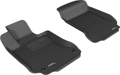 3D MAXpider 2008-2014 Mercedes-Benz C-Class W204 Kagu 1st Row Floormat - Black - L1MB00911509
