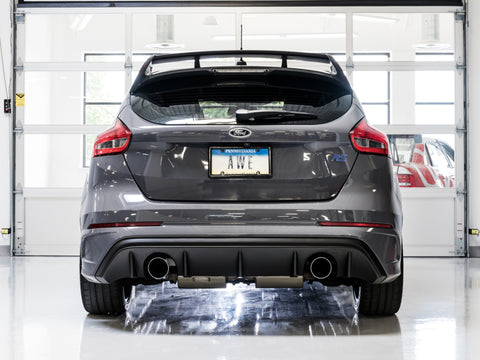 AWE Tuning Ford Focus RS Touring Edition Cat-Back Exhaust - Non-Resonated - Diamond Black Tips - 3015-33088