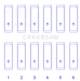 King Engine Bearings Isuzu 6Vd1 (Size +0.25mm) Connecting Rod Bearing Set - CR6685AM0.25