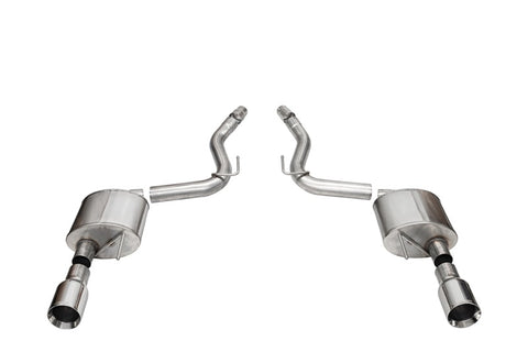 Corsa 2024+ Ford Mustang GT Sport Axle-Back Dual Rear Exit with 4.5in Straight Cut Polished Tips - 21253