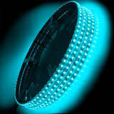 Oracle LED Illuminated Wheel Rings - Aqua - 4215-010