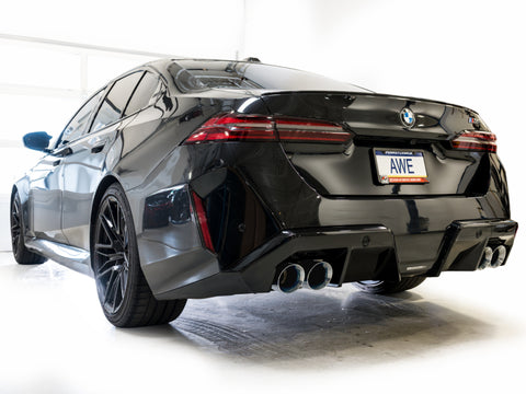 AWE Tuning BMW G90/G99 M5 Track Edition Cat-Back Exhaust - Chrome Silver Tips - 3020-42790