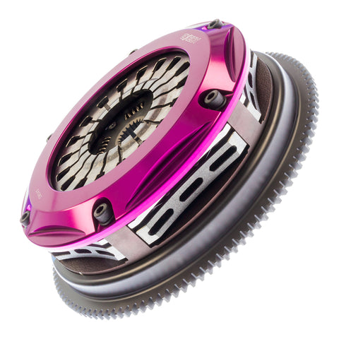 Exedy 1991-1992 Toyota Supra Hyper Twin Cerametallic Clutch Sprung Center Disc Pull Type Cover - TM032SD