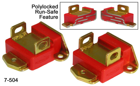 Prothane GM Motor Mounts - Type A Short - Red - 7-504