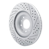 R1 07-15 Mazda Cx-9 Front Left Drilled & Slotted Geo-Carbon Rotor - 830-80069L