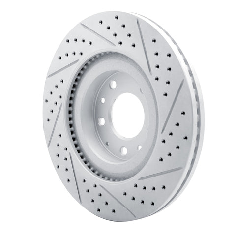 R1 07-15 Mazda Cx-9 Front Left Drilled & Slotted Geo-Carbon Rotor - 830-80069L