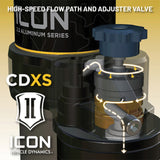 ICON 25-26 Toyota 4Runner 0-3in Rear 2.5 Series Shocks VS CDXS RR - Pair - 57872XP