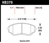 Hawk LTS Street Brake Pads - HB379Y.626
