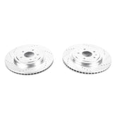 Power Stop 14-19 Chevrolet Corvette Rear Evolution Drilled & Slotted Rotors - Pair - AR82172XPR