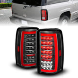 ANZO 00-06 Chevrolet Tahoe / GMC Yukon Full LED Taillights w/ Lightbar Black Housing/Clear Lens - 311448