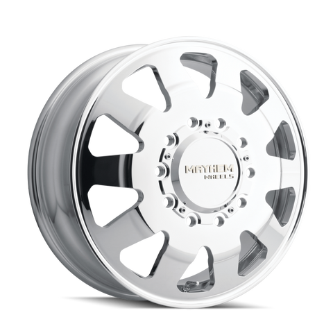 Mayhem 8181 Challenger Dually 22x8.25 / 10x225 BP / 169mm Offset / 170.1mm Hub Polished Wheel - 8181-22820P