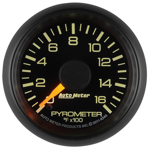 Autometer Factory Match GM 2-1/16in 1600 Degree Electric Pyrometer (EGT) Gauge - 8344
