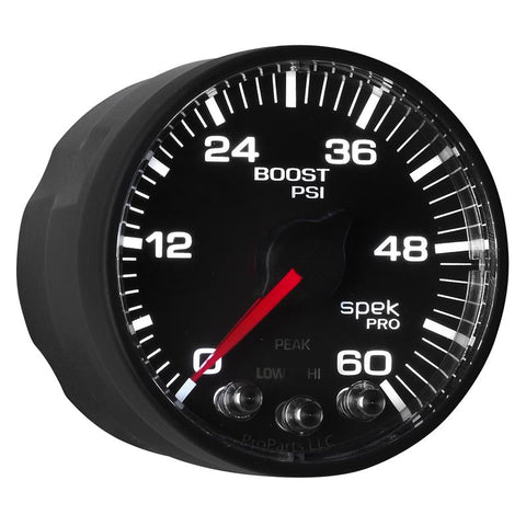 Autometer Spek-Pro 52.4mm 0-60 PSI Digital Stepper Motor Boost Gauge - P304328