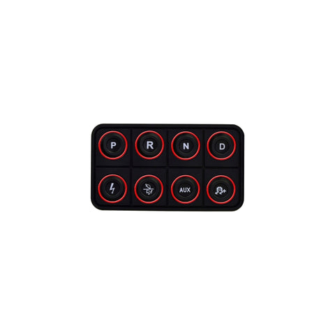 AEM EV 8 Button Keypad CAN Based Programmable Backlighting - 30-8400