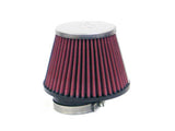 K&N Universal Chrome Filter-Round Tprd 1.969in Flg ID x 3.5in Top OD x 5.188in Base OD x 3.563in H - RC-9920