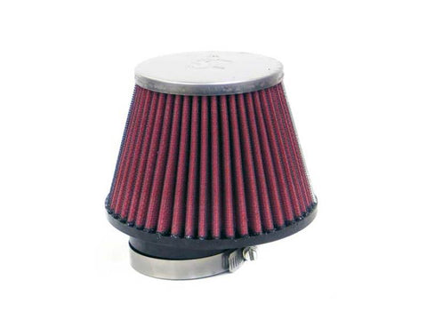 K&N Universal Chrome Filter-Round Tprd 1.969in Flg ID x 3.5in Top OD x 5.188in Base OD x 3.563in H - RC-9920