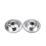 Power Stop 84-87 Chevrolet Corvette Rear Evolution Drilled & Slotted Rotors - Pair - AR8221XPR