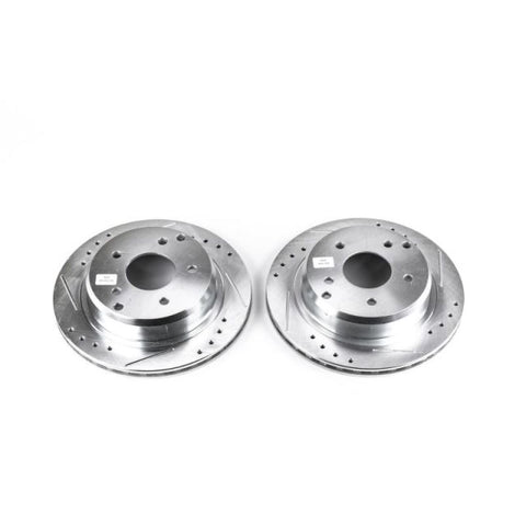 Power Stop 84-87 Chevrolet Corvette Rear Evolution Drilled & Slotted Rotors - Pair - AR8221XPR