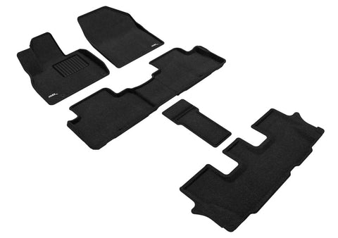 3D MAXpider 20-24 Kia Telluride 7-Seat Elegant Black R1 R2 R3 - L1KA05104709