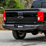 Westin 14-18 Chevy Silverado 1500 Pro-Series Rear Bumper - Textured Black - 58-421005