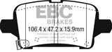 EBC 2016+ Chevrolet Malibu 1.5L Turbo (Elec PB) Greenstuff Rear Brake Pads - DP23074