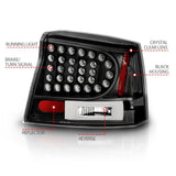ANZO 2006-2008 Dodge Charger LED Taillights Black - 321014