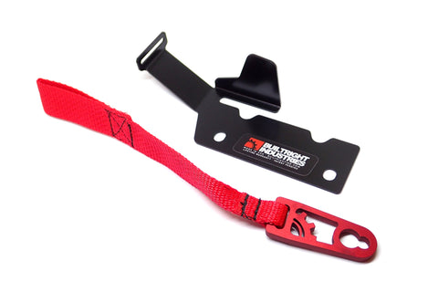BuiltRight Industries 09-20 Ford F-150/Raptor (09-14 SuperCrew Only) Rear Seat Release - Red Strap - 100113