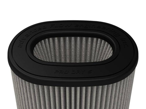 aFe MagnumFLOW Pro DRY S Air Filter (6-3/4 x 4-3/4)in F x (8-1/2 x 6-1/2)in B x (7-1/4 x 5)in T - 20-91206D