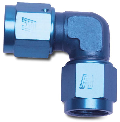 Russell Performance -4 AN 90 Degree Female AN to Female AN Fitting - 614504