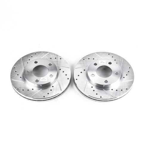 Power Stop 94-04 Ford Mustang Front Evolution Drilled & Slotted Rotors - Pair - AR8141XPR