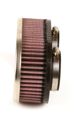 K&N Universal Chrome Filter 2in Flange ID/2in Height/0.625in Flange Length/4in Width - RC-2370