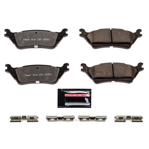 Power Stop 12-19 Ford F-150 Rear Z36 Truck & Tow Brake Pads w/Hardware - Z36-1602