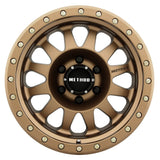 Method MR304 Double Standard 17x8.5 0mm Offset 6x135 94mm CB Method Bronze Wheel - MR30478516900