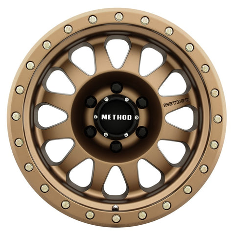 Method MR304 Double Standard 16x8 0mm Offset 6x5.5 108mm CB Method Bronze Wheel - MR30468060900